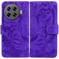 For Tecno Spark 20 Pro+ 4G Tiger Embossing Pattern Flip Leather Phone Case(Purple)