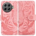For Tecno Spark 20 Pro+ 4G Tiger Embossing Pattern Flip Leather Phone Case(Pink)