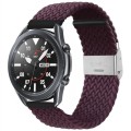 For Huawei Watch 4 / 4 Pro Nylon Braided Metal Buckle Watch Band(Crimson Cherry)