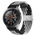 For Huawei Watch 4 / 4 Pro Nylon Braided Metal Buckle Watch Band(Z Black Gray)