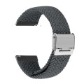 For Huawei Watch 4 / 4 Pro Nylon Braided Metal Buckle Watch Band(Space Grey)