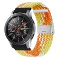 For Huawei Watch 4 / 4 Pro Nylon Braided Metal Buckle Watch Band(Bright Orange)
