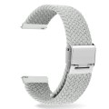 For Huawei Watch 4 / 4 Pro Nylon Braided Metal Buckle Watch Band(Silver)