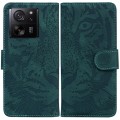 For Xiaomi 13T / 13T Pro / Redmi K60 Ultra Tiger Embossing Pattern Leather Phone Case(Green)