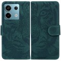 For Xiaomi Redmi Note 13 Pro 5G Tiger Embossing Pattern Leather Phone Case(Green)