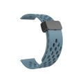 For Huawei Watch 4 / 4 Pro Magnetic Clasp Silicone Watch Band(Blue)