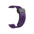 For Huawei Watch 4 / 4 Pro Magnetic Clasp Silicone Watch Band(Fruit Purple)