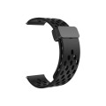 For Huawei Watch 4 / 4 Pro Magnetic Clasp Silicone Watch Band(Black)