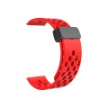 For Huawei Watch 4 / 4 Pro Magnetic Clasp Silicone Watch Band(Red)
