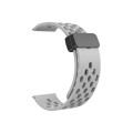 For Huawei Watch 4 / 4 Pro Magnetic Clasp Silicone Watch Band(Cloud Grey)