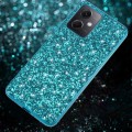 For Xiaomi Redmi Note 12 4G/5G Global Glitter Powder Shockproof TPU Phone Case(Blue)