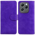 For Infinix Hot 40 / 40 Pro Skin Feel Pure Color Flip Leather Phone Case(Purple)