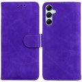 For Samsung Galaxy A15 Skin Feel Pure Color Flip Leather Phone Case(Purple)