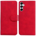For Samsung Galaxy A15 Skin Feel Pure Color Flip Leather Phone Case(Red)
