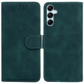 For Samsung Galaxy A15 Skin Feel Pure Color Flip Leather Phone Case(Green)