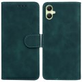 For Samsung Galaxy A05 Skin Feel Pure Color Flip Leather Phone Case(Green)