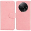 For Xiaomi Redmi A3 Skin Feel Pure Color Flip Leather Phone Case(Pink)