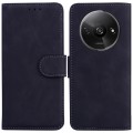 For Xiaomi Redmi A3 Skin Feel Pure Color Flip Leather Phone Case(Black)