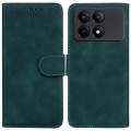 For Xiaomi Redmi K70E / Poco X6 Pro Skin Feel Pure Color Flip Leather Phone Case(Green)