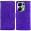 For Xiaomi Redmi Note 13 Pro 4G Skin Feel Pure Color Flip Leather Phone Case(Purple)