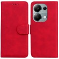 For Xiaomi Redmi Note 13 Pro 4G Skin Feel Pure Color Flip Leather Phone Case(Red)