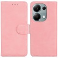 For Xiaomi Redmi Note 13 Pro 4G Skin Feel Pure Color Flip Leather Phone Case(Pink)