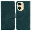 For OPPO A59 5G / A2M Skin Feel Pure Color Flip Leather Phone Case(Green)