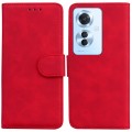 For OPPO Reno11 F Global Skin Feel Pure Color Flip Leather Phone Case(Red)