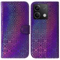 For Xiaomi Redmi Note 13 5G Colorful Magnetic Buckle Leather Phone Case(Purple)