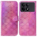 For Xiaomi Redmi K70E / Poco X6 Pro Colorful Magnetic Buckle Leather Phone Case(Pink)