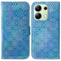 For Xiaomi Redmi Note 13 4G Global Colorful Magnetic Buckle Leather Phone Case(Blue)