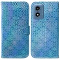 For Motorola Moto G Play 4G 2024 Colorful Magnetic Buckle Leather Phone Case(Blue)