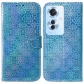 For OPPO F25 Pro 5G Global Colorful Magnetic Buckle Leather Phone Case(Blue)