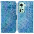 For OPPO Reno11 Global Colorful Magnetic Buckle Leather Phone Case(Blue)