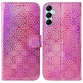For Samsung Galaxy A15 Colorful Magnetic Buckle Leather Phone Case(Pink)