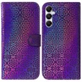 For Samsung Galaxy A05s Colorful Magnetic Buckle Leather Phone Case(Purple)