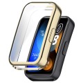 For Huawei Band 8 Full Coverage TPU Electroplating Watch Protective Case(Light Gold)