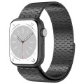 For Apple Watch Ultra 49mm Magnetic Buckle Stainless Steel Metal Watch Band(Black)