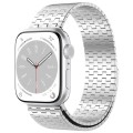 For Apple Watch 4 44mm Magnetic Buckle Stainless Steel Metal Watch Band(Silver)