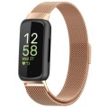 For Fitbit Inspire 3 Milanese Metal Watch Band(Rose Gold)