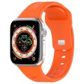 For Apple Watch 5 40mm Square Buckle Silicone Watch Band(Orange)