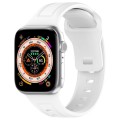 For Apple Watch SE 2023 40mm Square Buckle Silicone Watch Band(White)