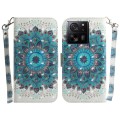 For Xiaomi 13T / 13T Pro / Redmi K60 Ultra 3D Colored Horizontal Flip Leather Phone Case(Peacock Wre