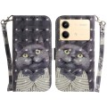 For Xiaomi Redmi Note 13R Pro 3D Colored Horizontal Flip Leather Phone Case(Hug Cat)