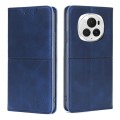 For Honor Magic6 Pro Cow Texture Magnetic Leather Phone Case(Blue)