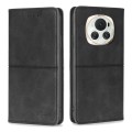 For Honor Magic6 Cow Texture Magnetic Leather Phone Case(Black)