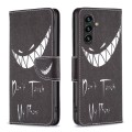 For Samsung Galaxy A05s Colored Drawing Pattern Leather Phone Case(Smirk)