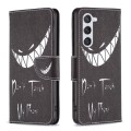 For Samsung Galaxy S24 5G Colored Drawing Pattern Leather Phone Case(Smirk)