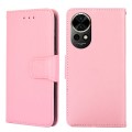 For Huawei nova 12 5G Crystal Texture Leather Phone Case(Pink)