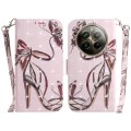 For Realme 12 Pro+ Global 3D Colored Horizontal Flip Leather Phone Case(Butterfly High-heeled)